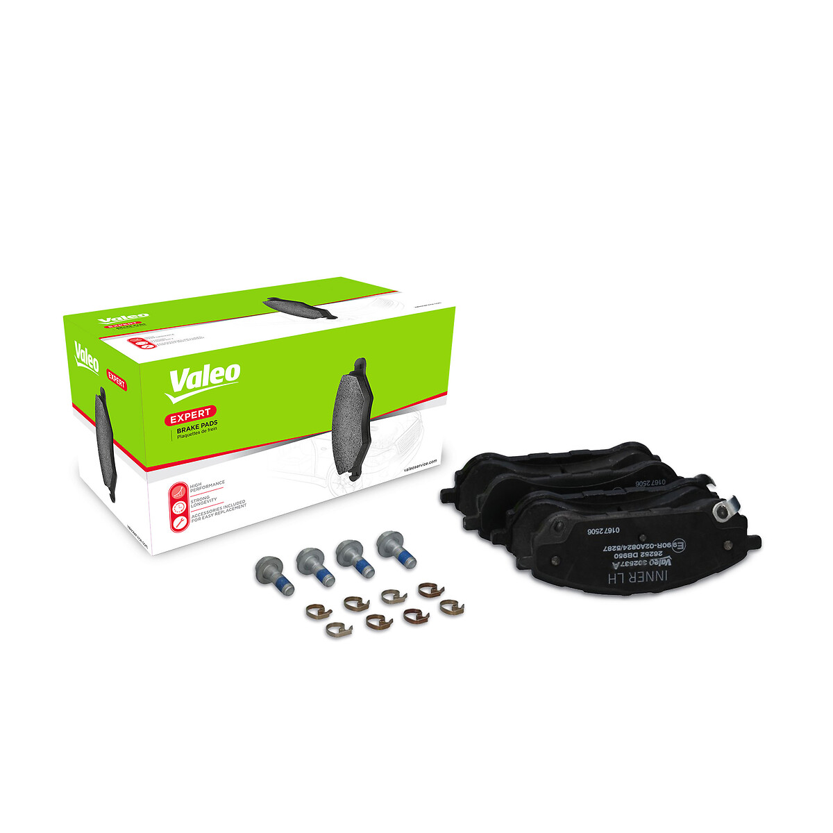Jeu de 4 plaquettes de frein VALEO ref. 302537A